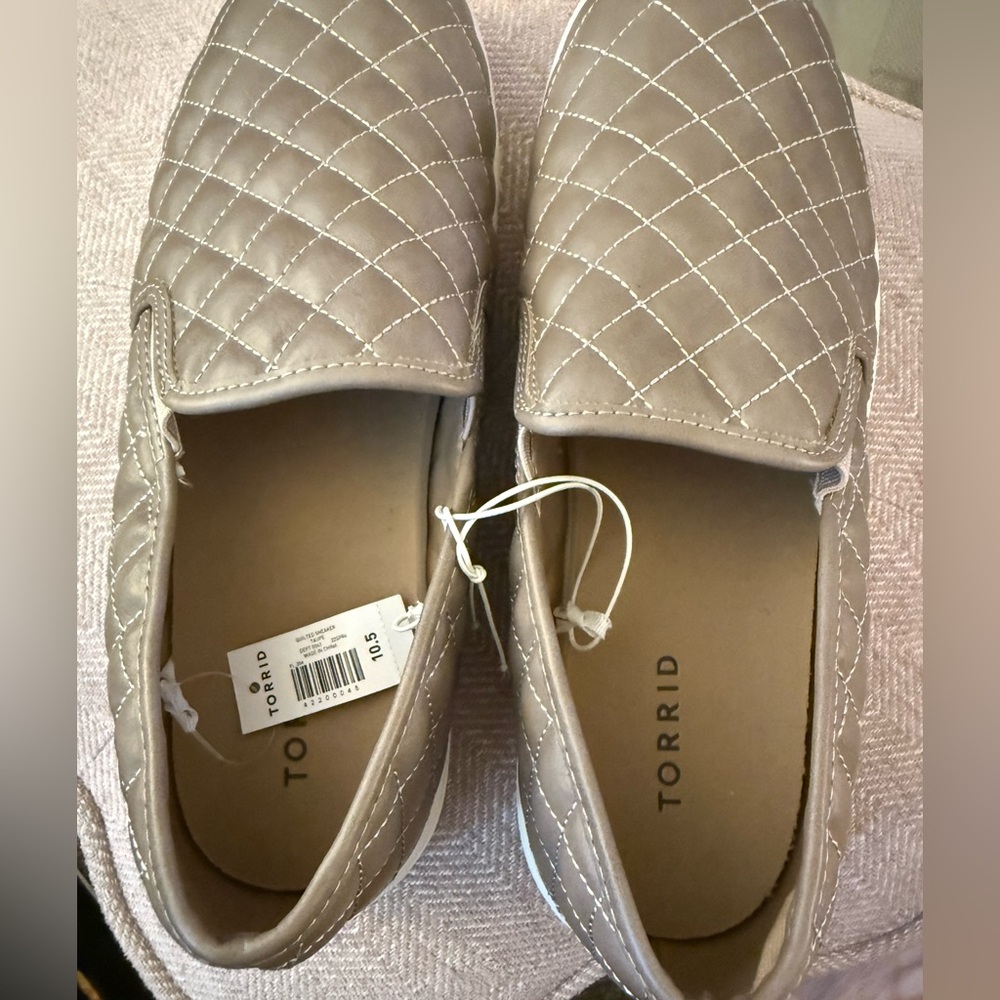 Torrid Quilted Loafers - Taupe